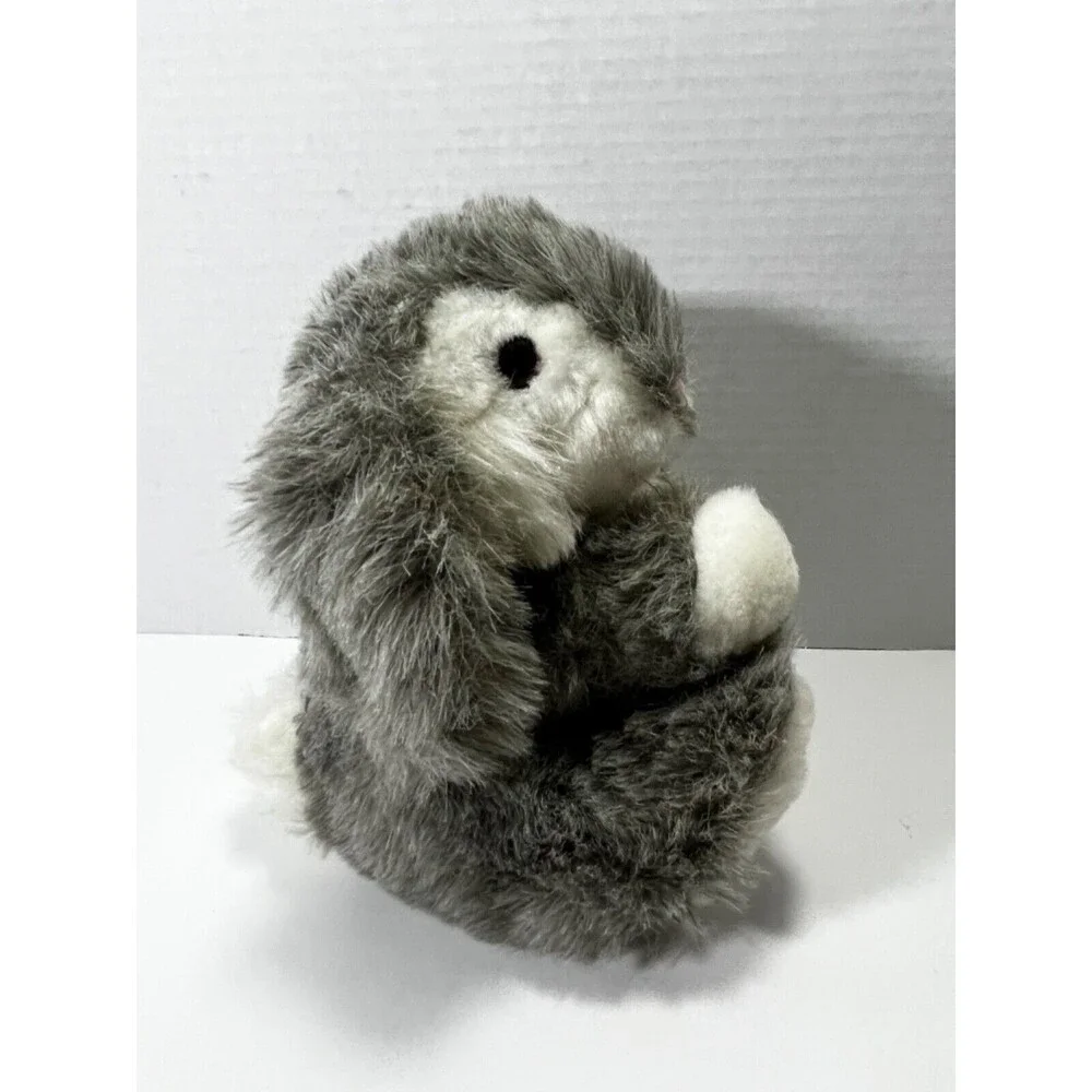 Novelty Inc. Light Gray White Rabbit Plush Easter Bunny Stuffed Animal 8
